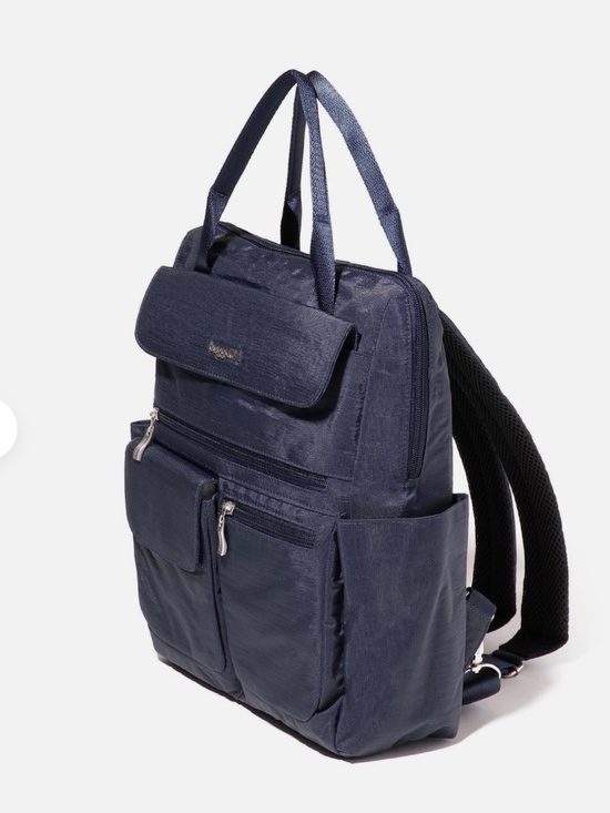 NWT Baggalini Navy Modern EWY Laptop Backpack main image 4